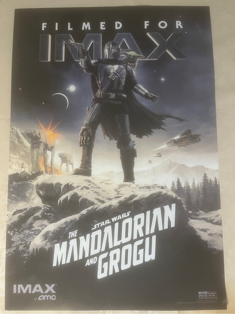 Mandalorian & Grogu Star Wars BUNDLE Movie Posters, Button, Stand, Cards - Picture 10 of 15